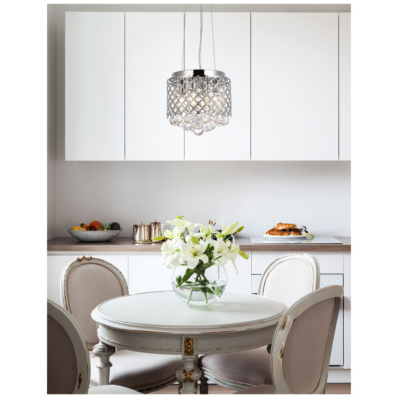 Elegant Lighting Tully 4 Light 10" Chandelier - LD5010F