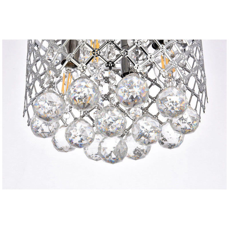 Elegant Lighting Tully 4 Light 10" Chandelier - LD5010F