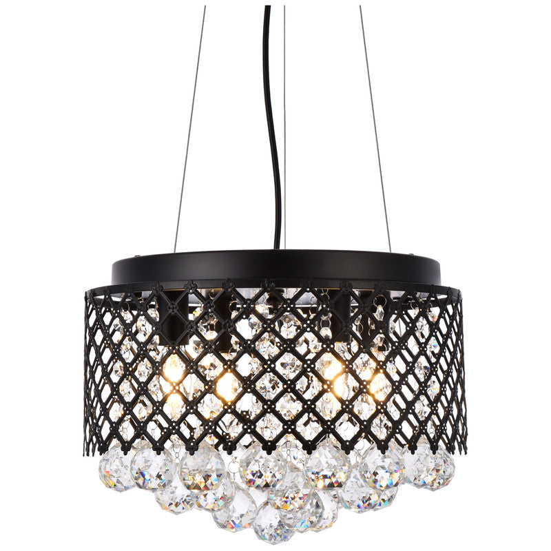 Elegant Lighting Tully 4 Light 10" Chandelier - LD5010F