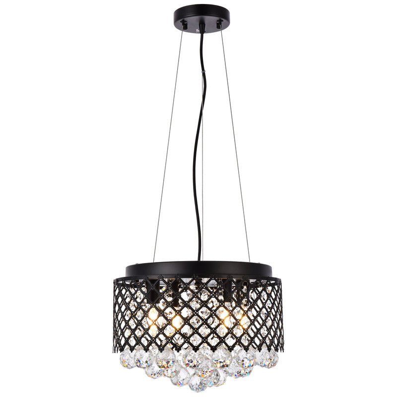Elegant Lighting Tully 4 Light 10" Chandelier - LD5010F