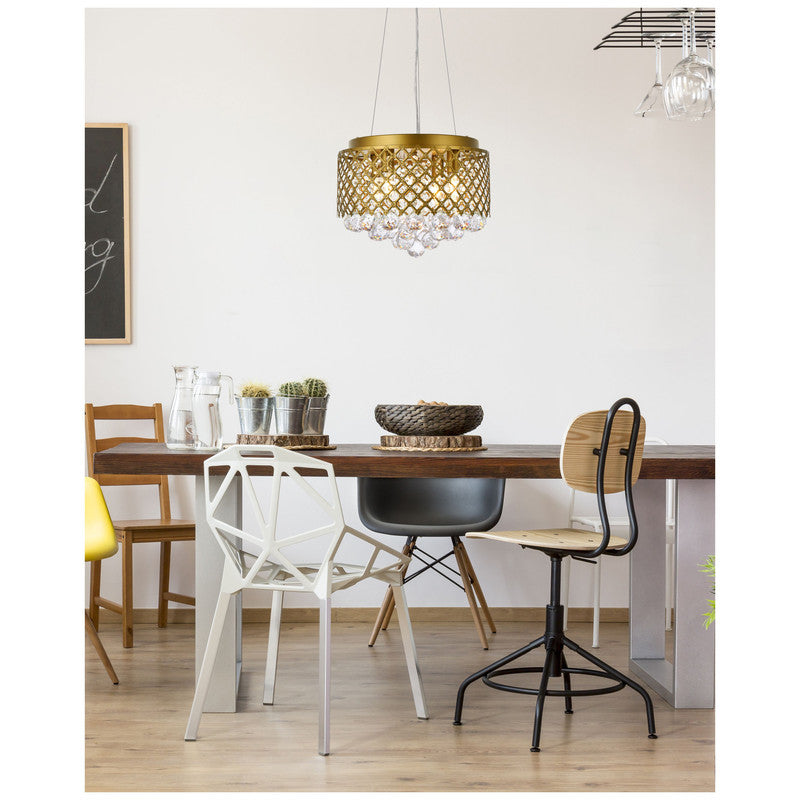 Elegant Lighting Tully 4 Light 10" Chandelier - LD5010F