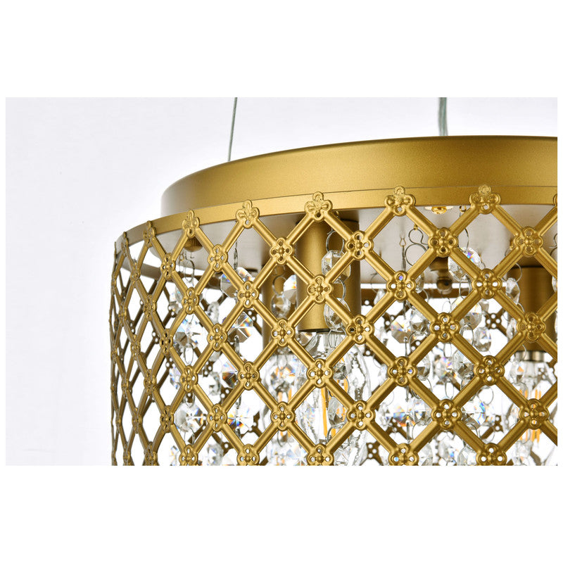 Elegant Lighting Tully 4 Light 10" Chandelier - LD5010F