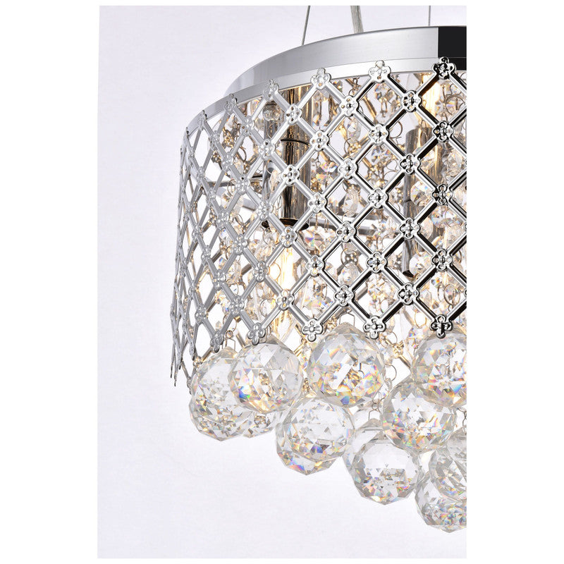 Elegant Lighting Tully 4 Light 10" Chandelier - LD5010F