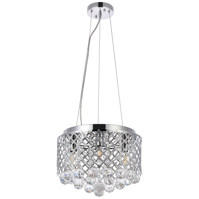 Elegant Lighting Tully 4 Light 10" Chandelier - LD5010F