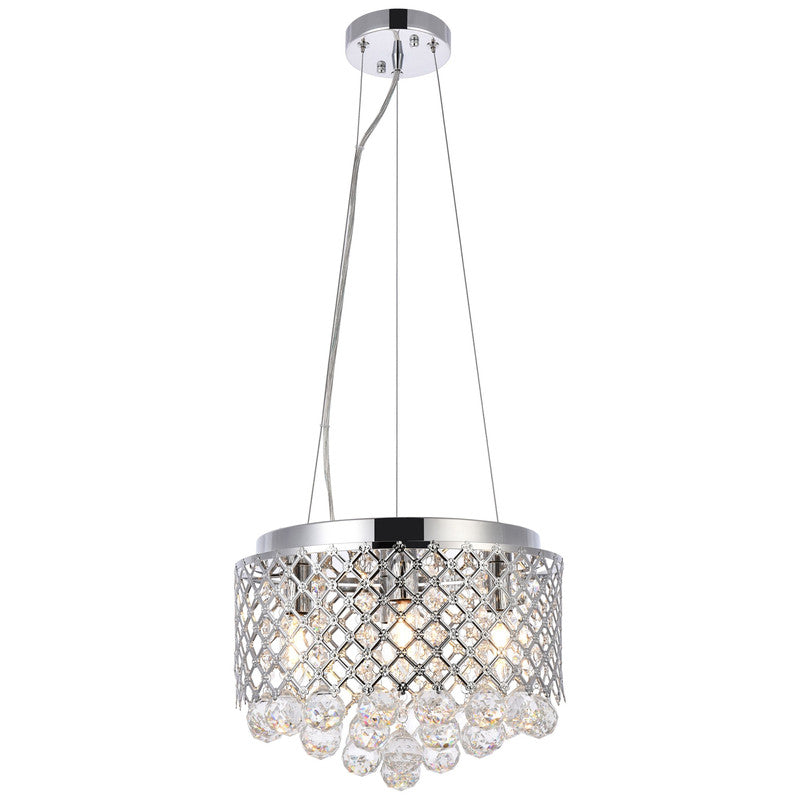 Elegant Lighting Tully 4 Light 10" Chandelier - LD5010F