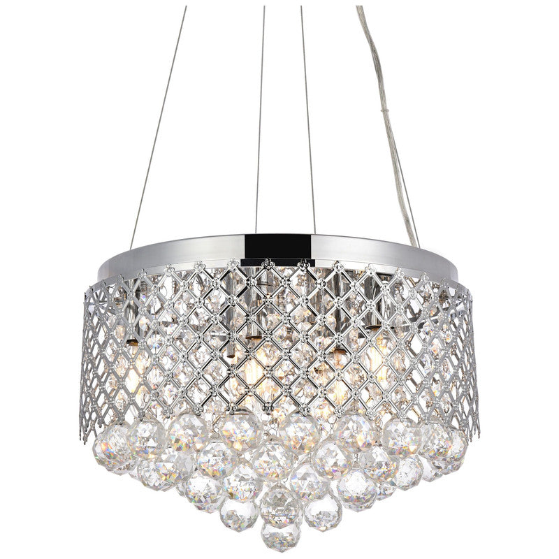 Elegant Lighting Tully 4 Light 16" Chandelier - LD5010F