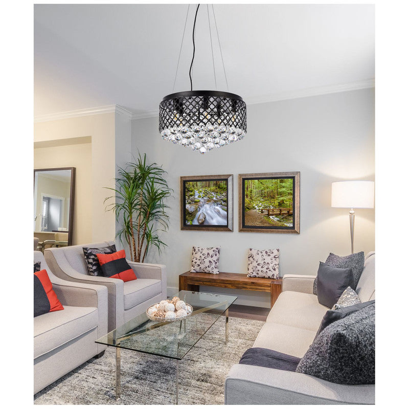 Elegant Lighting Tully 4 Light 18" Chandelier - LD5010F