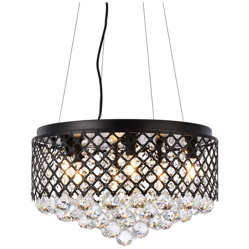Elegant Lighting Tully 4 Light 18" Chandelier - LD5010F