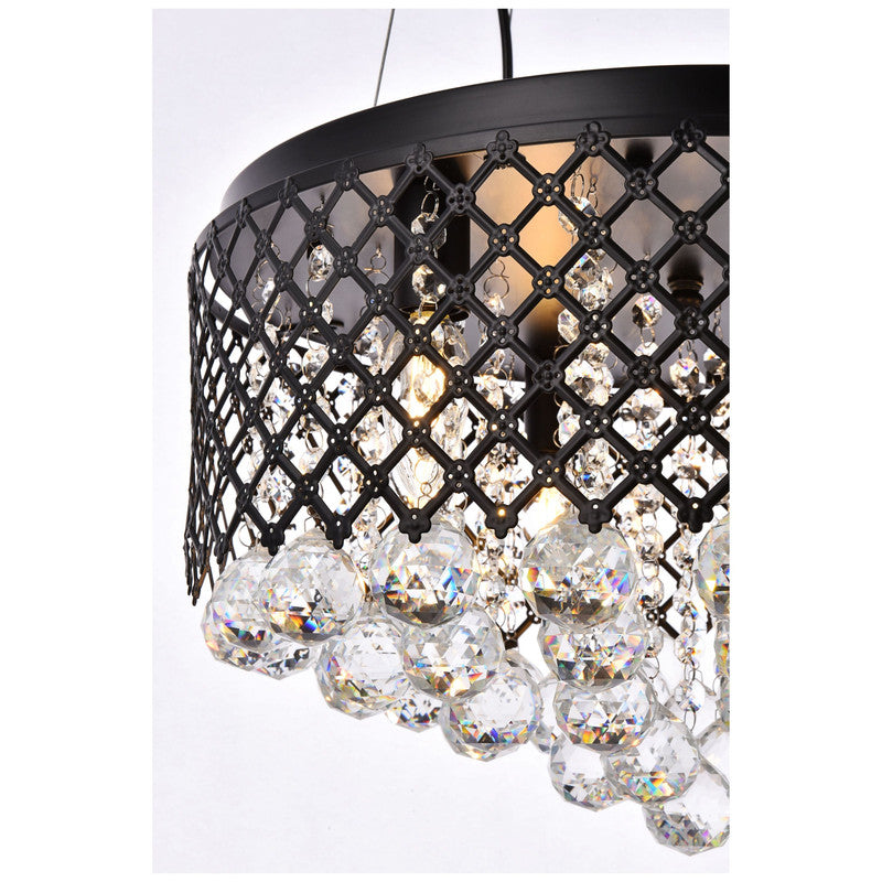 Elegant Lighting Tully 4 Light 18" Chandelier - LD5010F