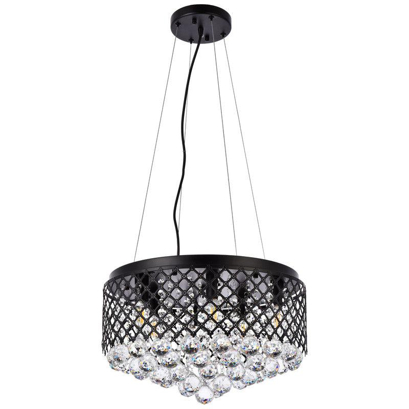 Elegant Lighting Tully 4 Light 18" Chandelier - LD5010F