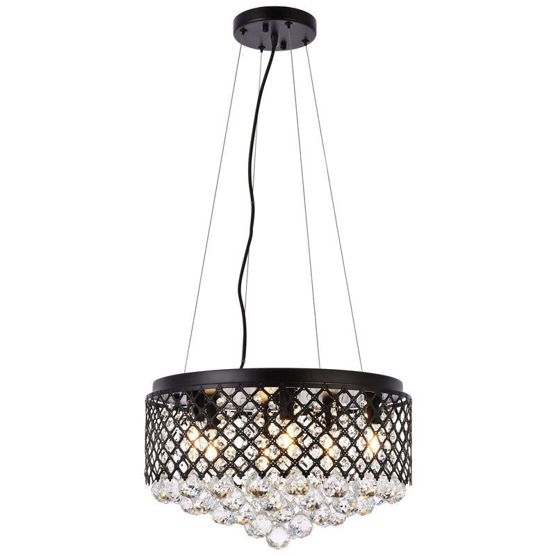Elegant Lighting Tully 4 Light 18" Chandelier - LD5010F