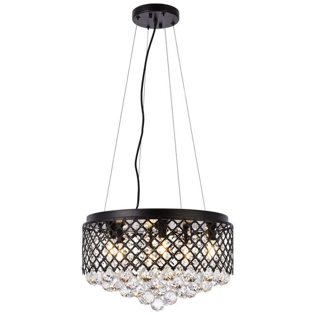 Elegant Lighting Tully 4 Light 18" Chandelier - LD5010F