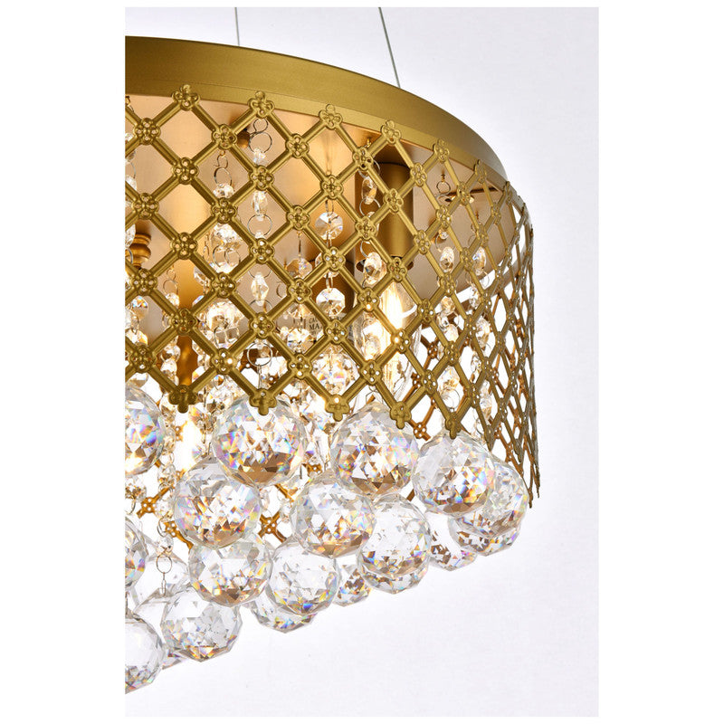 Elegant Lighting Tully 4 Light 18" Chandelier - LD5010F