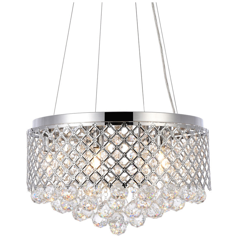 Elegant Lighting Tully 4 Light 18" Chandelier - LD5010F