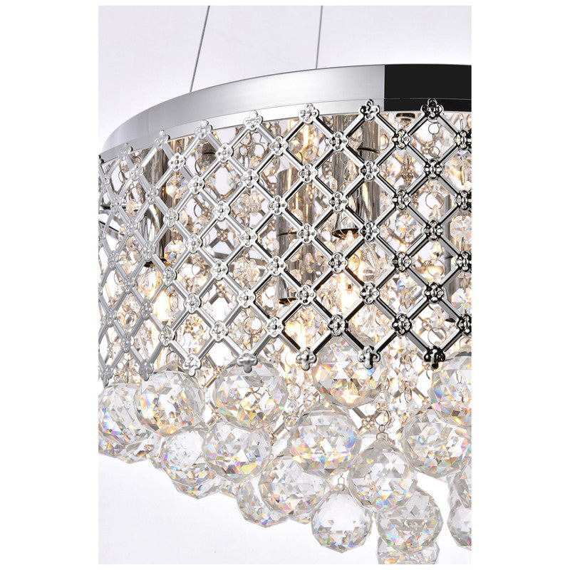 Elegant Lighting Tully 4 Light 18" Chandelier - LD5010F