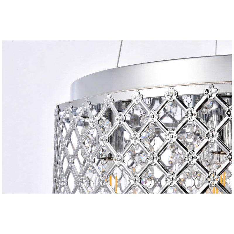 Elegant Lighting Tully 4 Light 18" Chandelier - LD5010F