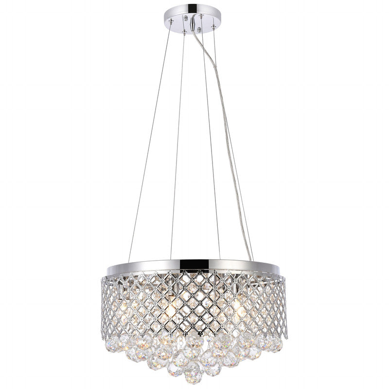Elegant Lighting Tully 4 Light 18" Chandelier - LD5010F