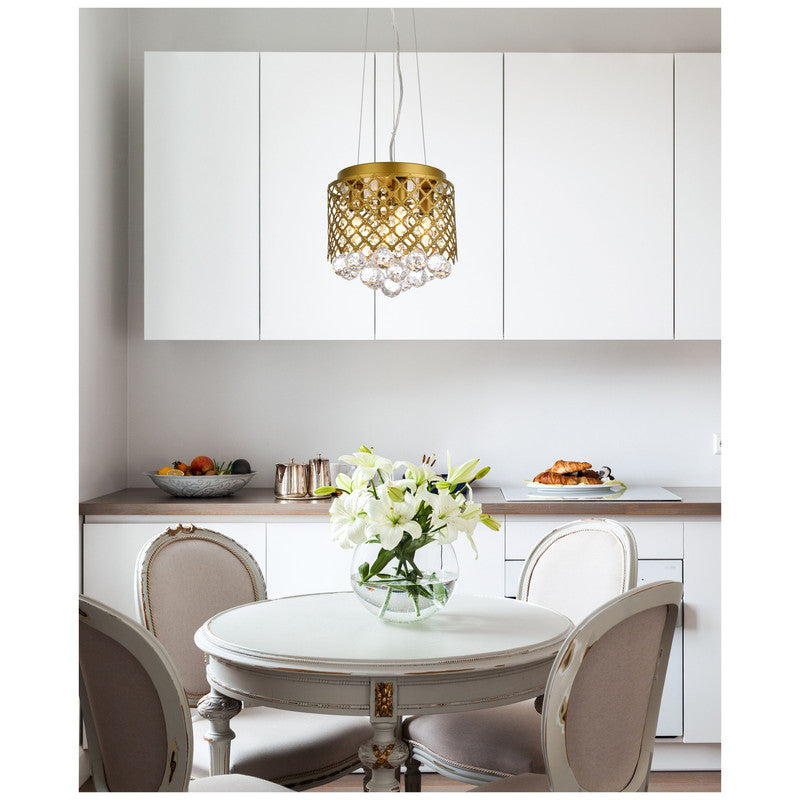 Elegant Lighting Tully 4 Light 10" Chandelier - LD5010F