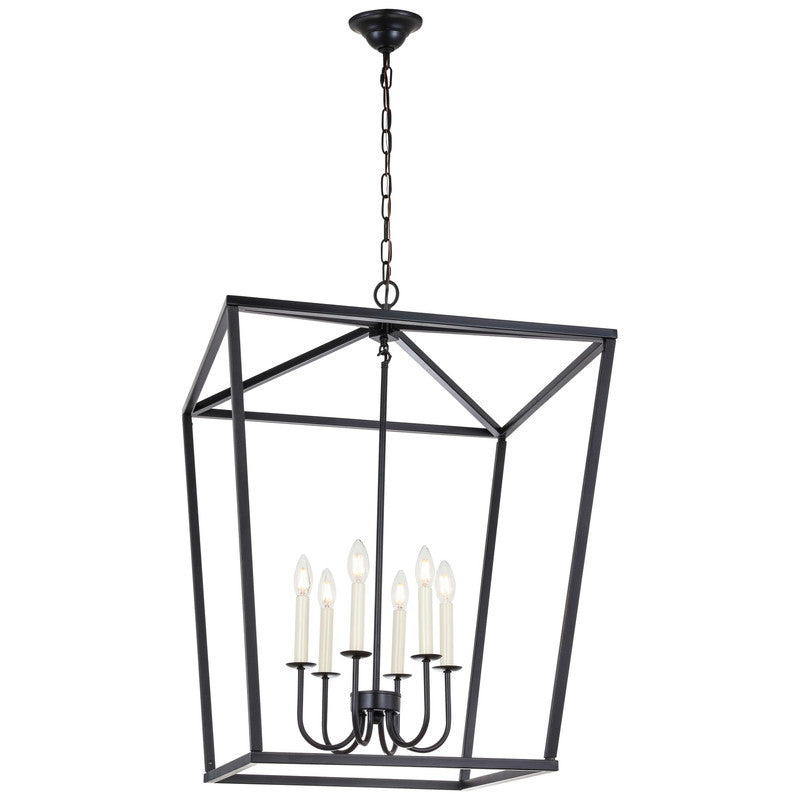 Elegant Lighting Maddox 6 Light 24" Chandelier