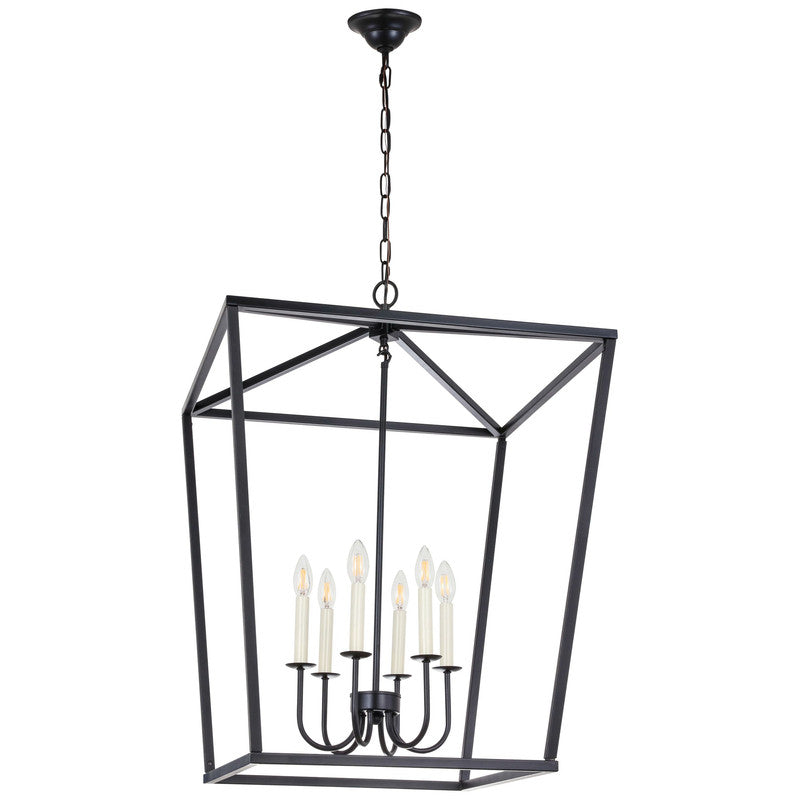 Elegant Lighting Maddox 6 Light 24" Chandelier