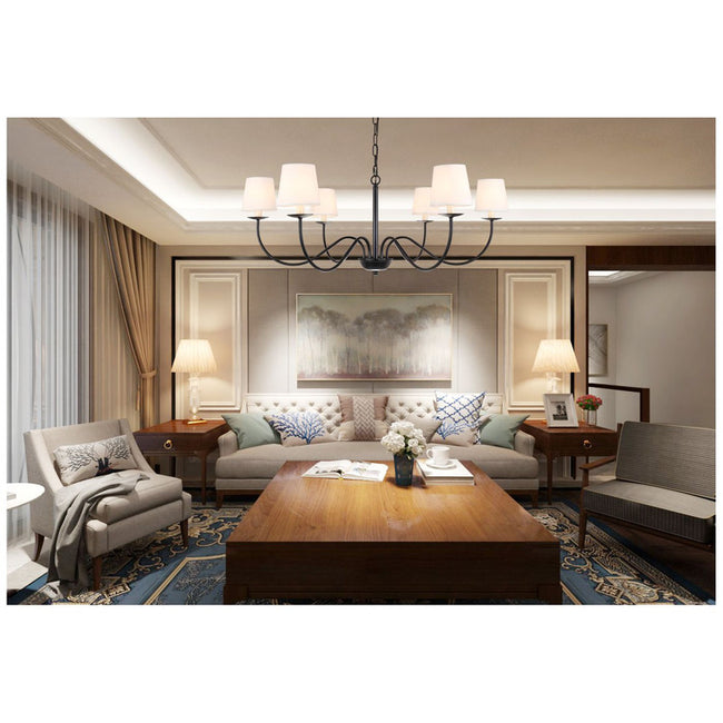 Elegant Lighting Eclipse 6 Light 37" Chandelier