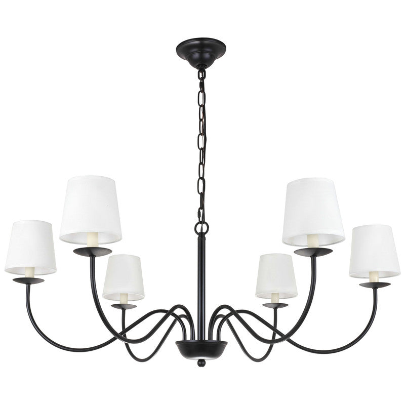 Elegant Lighting Eclipse 6 Light 37" Chandelier