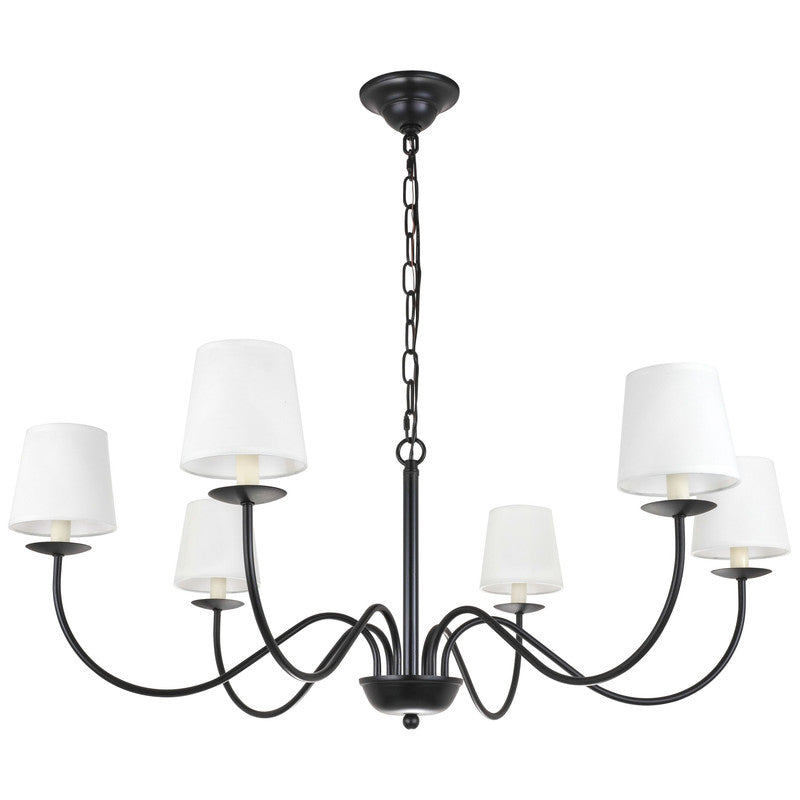 Elegant Lighting Eclipse 6 Light 37" Chandelier