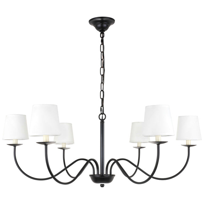 Elegant Lighting Eclipse 6 Light 37" Chandelier
