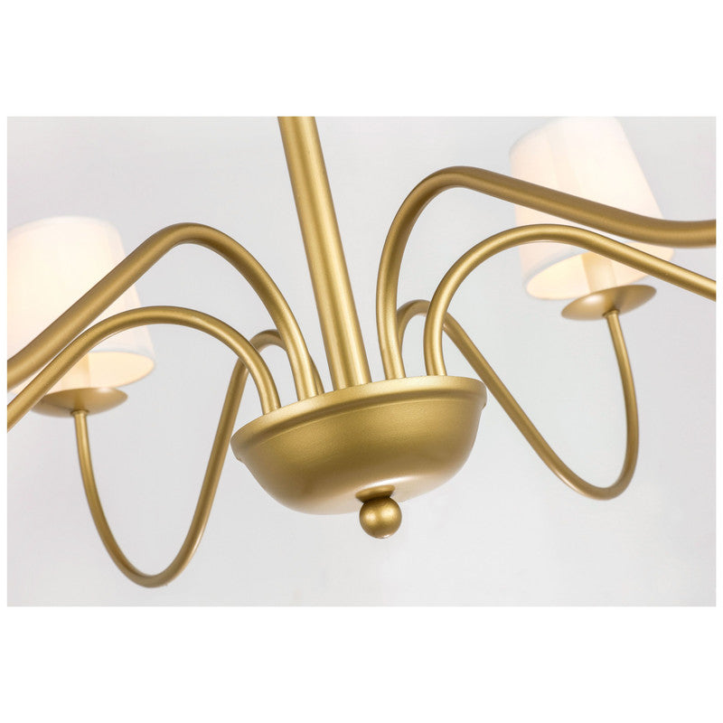 Elegant Lighting Eclipse 6 Light 37" Chandelier