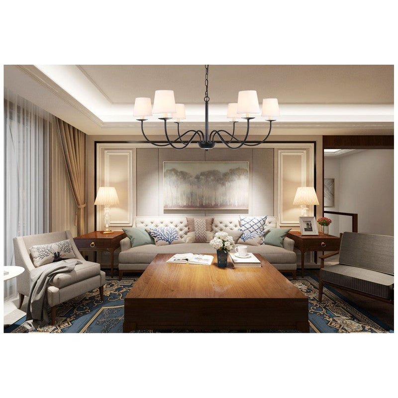 Elegant Lighting Eclipse 6 Light 37" Chandelier
