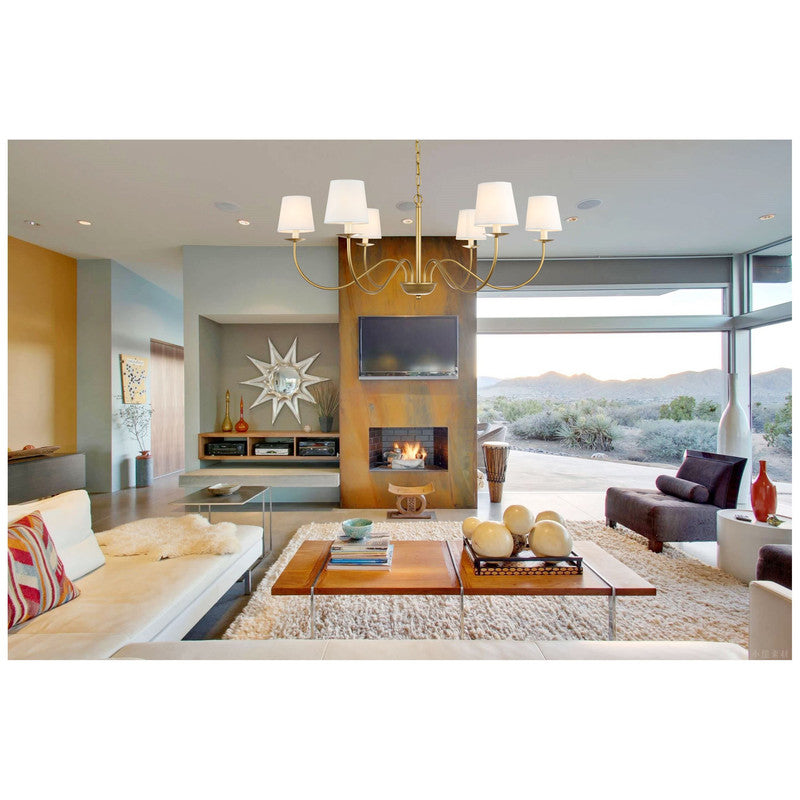 Elegant Lighting Eclipse 6 Light 37" Chandelier