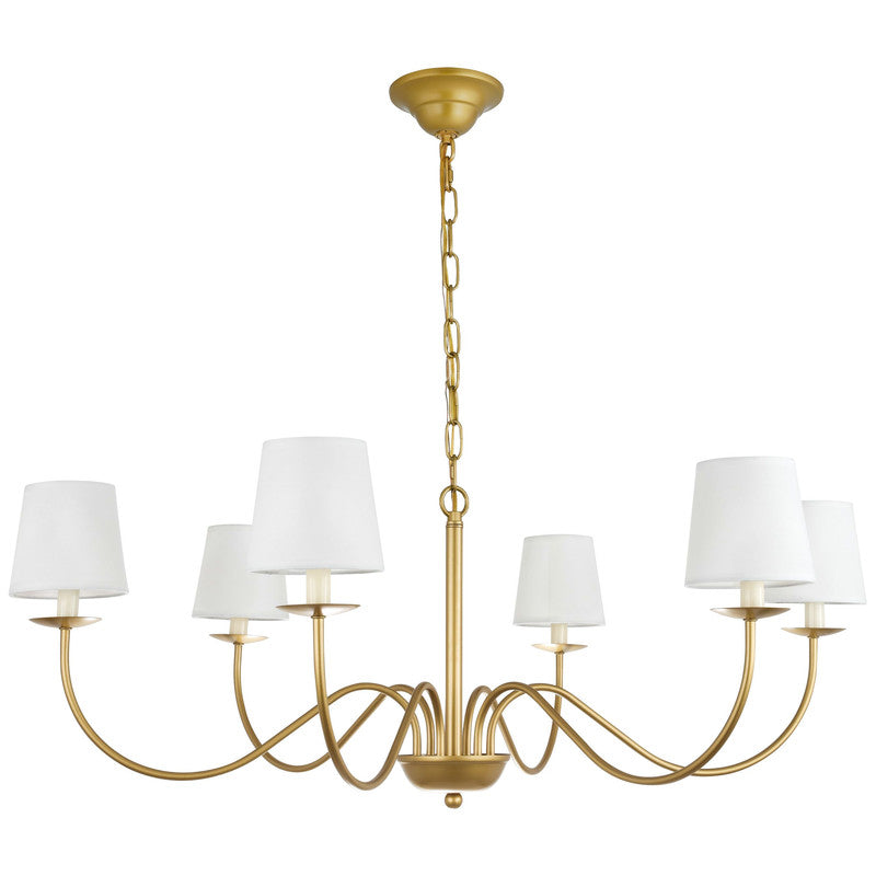 Elegant Lighting Eclipse 6 Light 37" Chandelier
