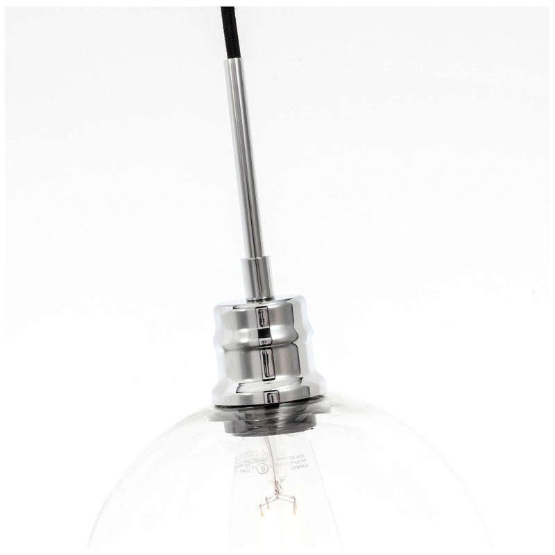 Elegant Lighting Emett 1 Light 8" Pendant - LD6204BK