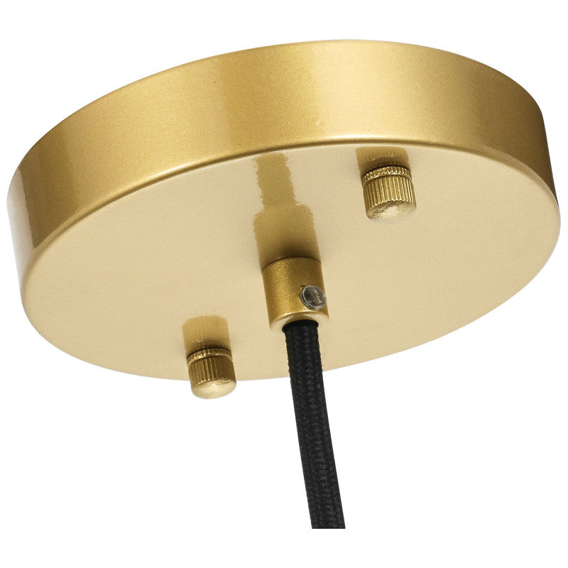 Elegant Lighting Emett 1 Light 8" Pendant - LD6204BK