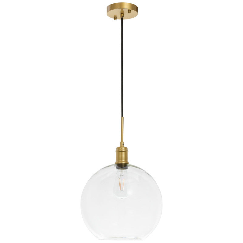 Elegant Lighting Emett 1 Light 13" Pendant