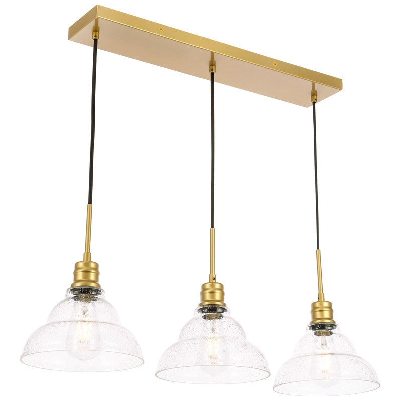 Elegant Lighting Clive 3 Light 35" Chandelier