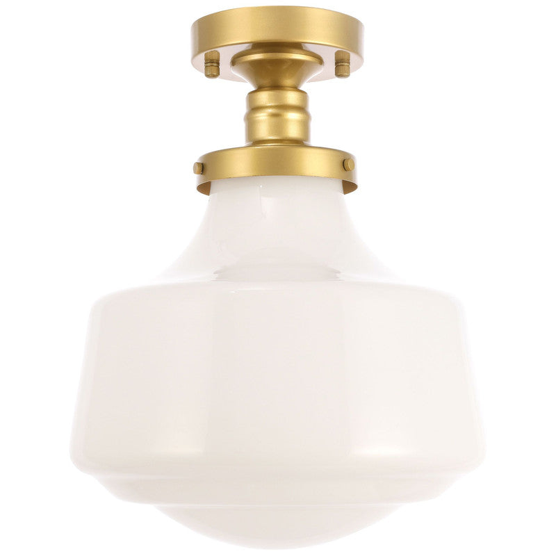 Elegant Lighting Lyle 1 Light 11" Flush Mount - LD6240BK