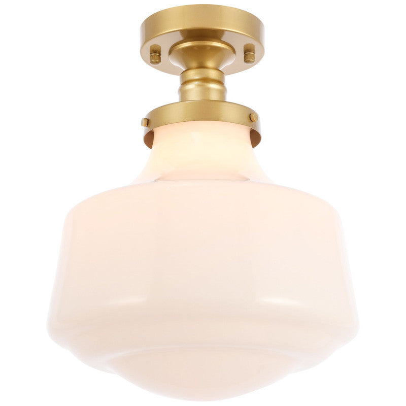 Elegant Lighting Lyle 1 Light 11" Flush Mount - LD6240BK