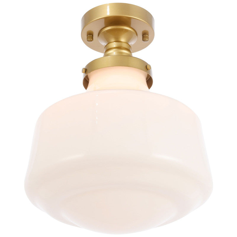 Elegant Lighting Lyle 1 Light 11" Flush Mount - LD6240BK