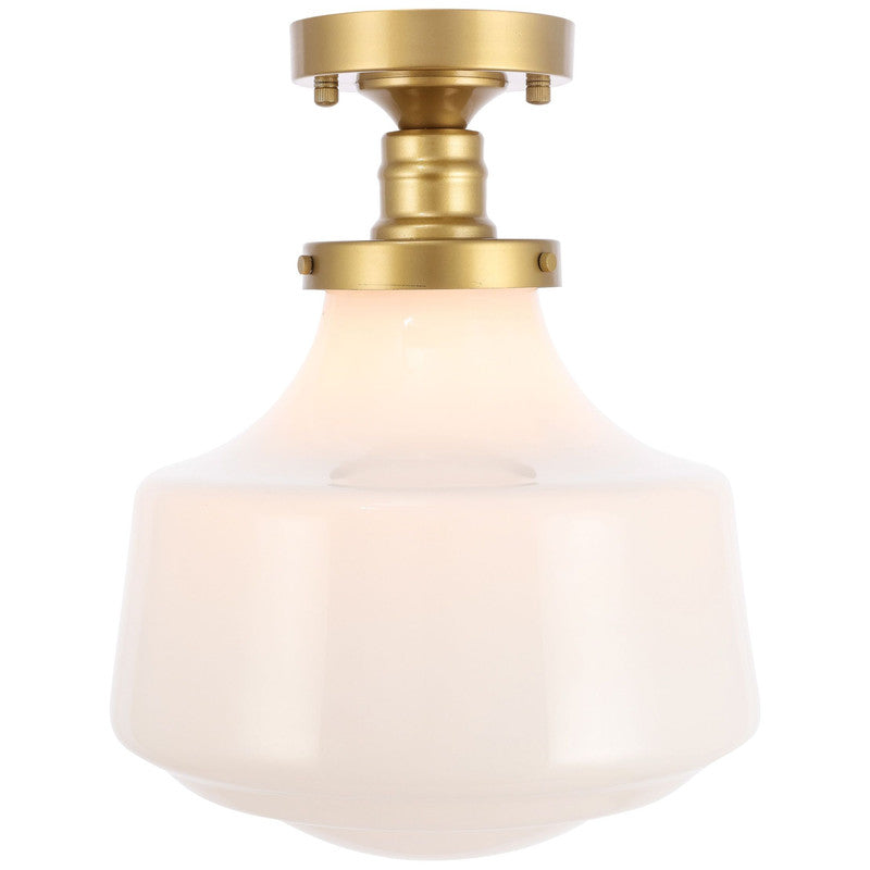 Elegant Lighting Lyle 1 Light 11" Flush Mount - LD6240BK