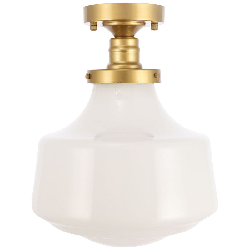 Elegant Lighting Lyle 1 Light 11" Flush Mount - LD6240BK