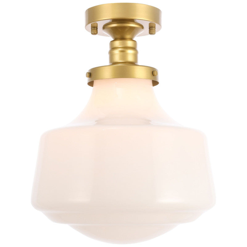 Elegant Lighting Lyle 1 Light 11" Flush Mount - LD6240BK