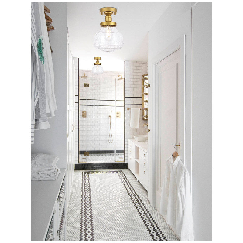 Elegant Lighting Lyle 1 Light 11" Flush Mount - LD6240BK