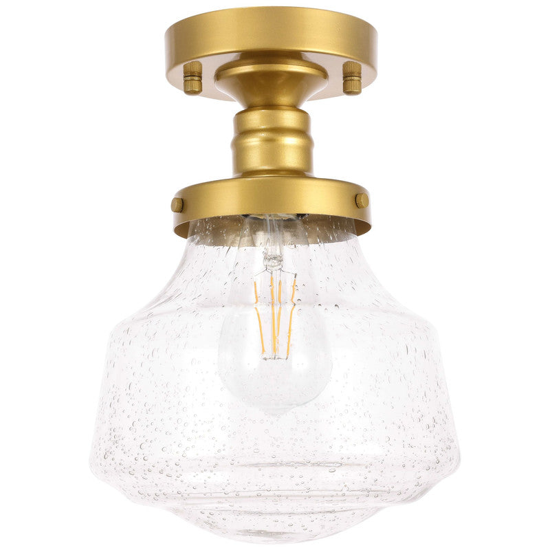 Elegant Lighting Lyle 1 Light 11" Flush Mount - LD6240BK