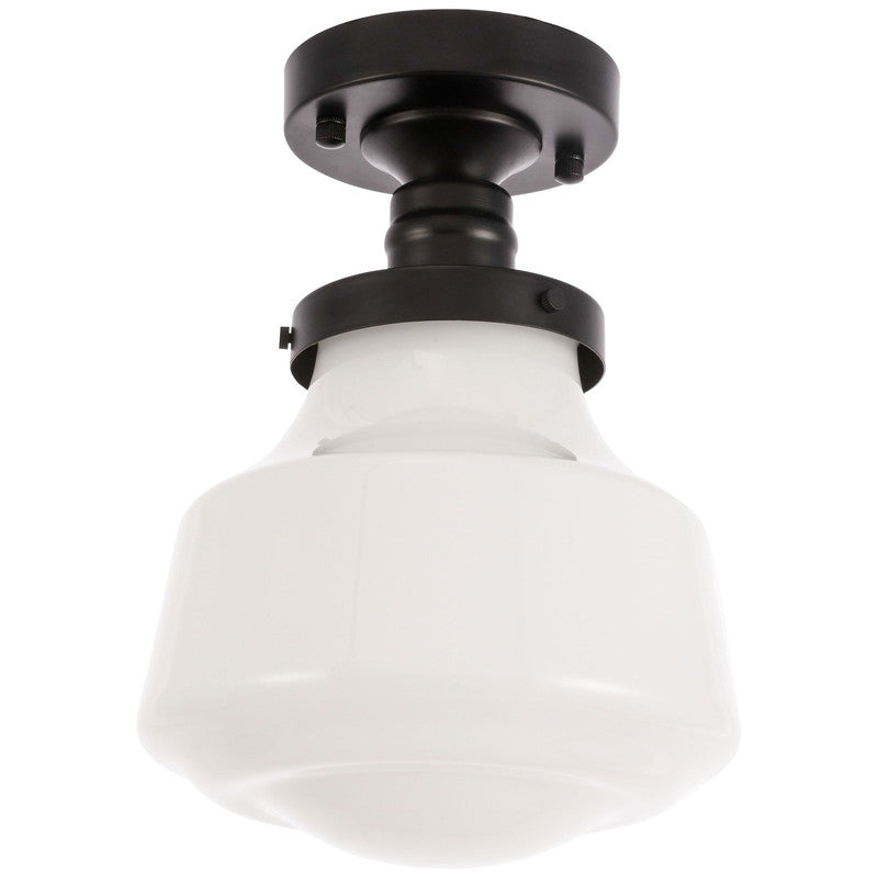Elegant Lighting Lyle 1 Light 11" Flush Mount - LD6240BK