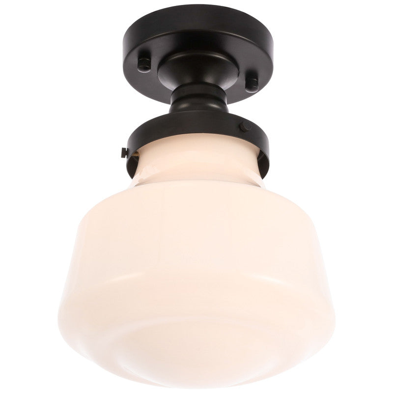 Elegant Lighting Lyle 1 Light 11" Flush Mount - LD6240BK