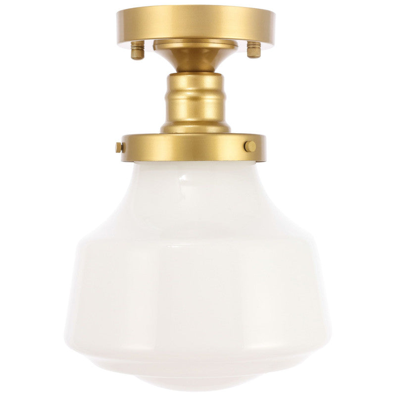 Elegant Lighting Lyle 1 Light 11" Flush Mount - LD6240BK