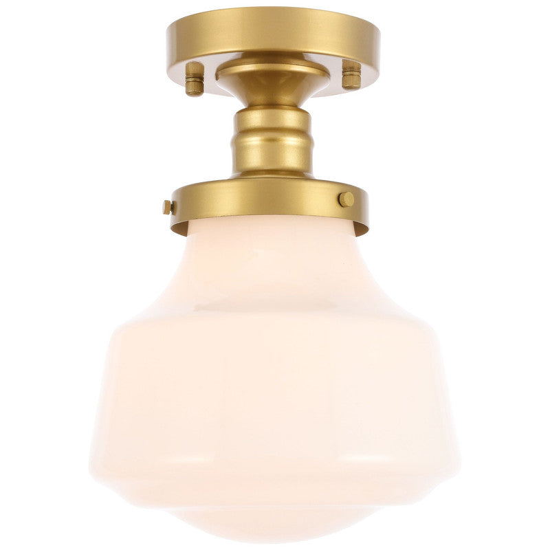 Elegant Lighting Lyle 1 Light 11" Flush Mount - LD6240BK