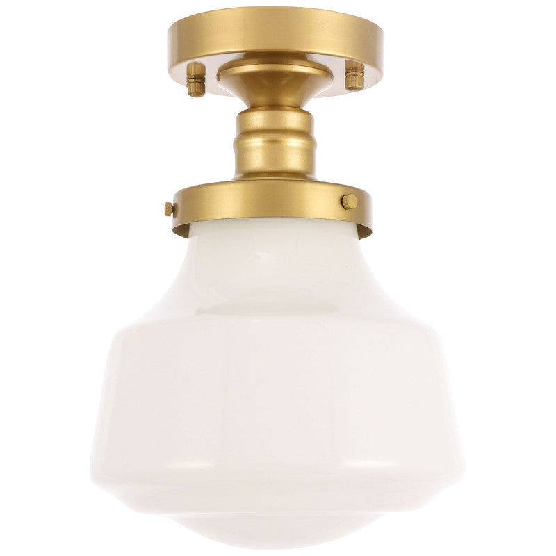 Elegant Lighting Lyle 1 Light 11" Flush Mount - LD6240BK