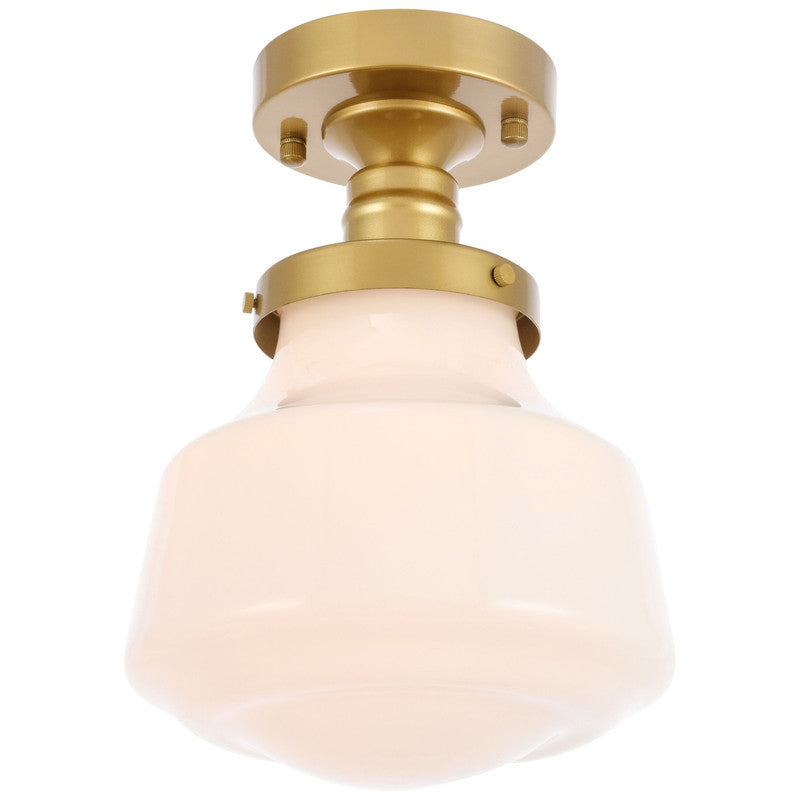 Elegant Lighting Lyle 1 Light 11" Flush Mount - LD6240BK